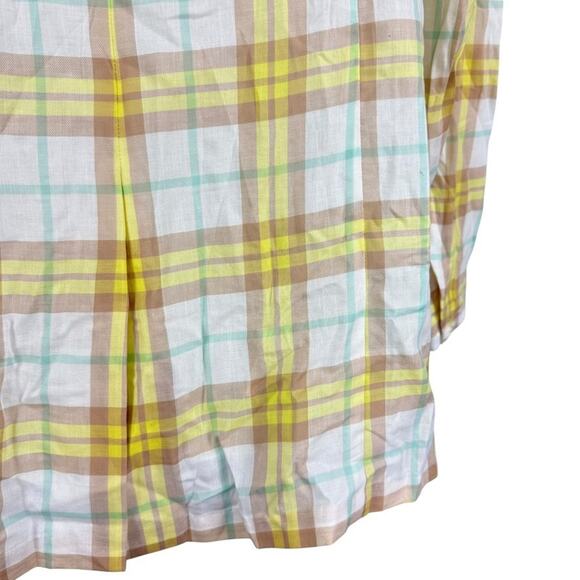 Rag & Bone 100% Cotton Plaid Yellow Margot Blazer NWT Longline Jacket sz 8 - Picture 11 of 16